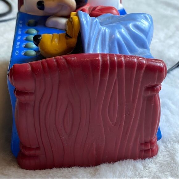 Westclox General Time Corp. Disney Mickey and Pluto Vintage Alarm Clock - Picture 9 of 13